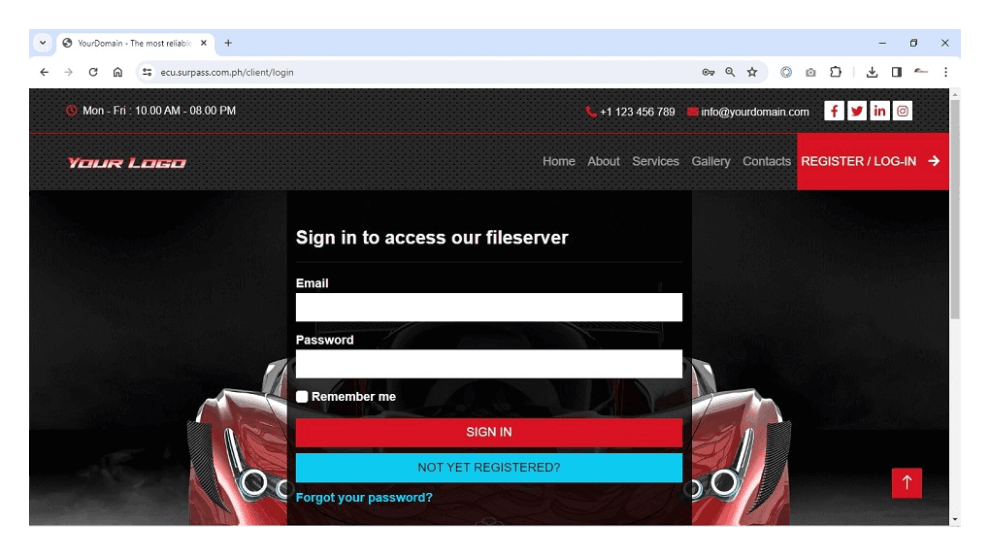 Portfolio Web Application Development project - Car ECU Tuning